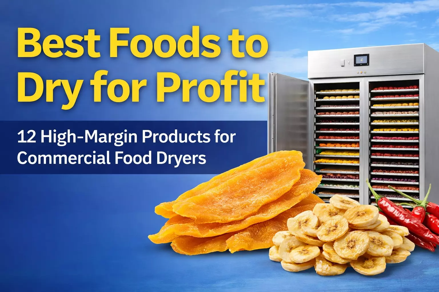 Best Foods to Dry for Profit: 12 High-Margin Products for Commercial Food Dryers